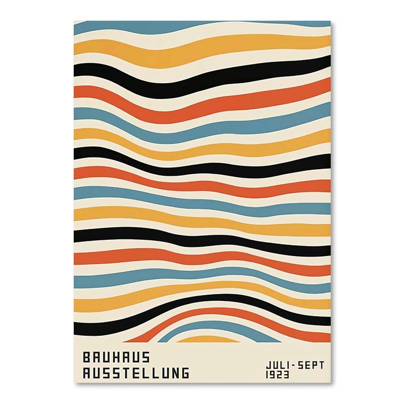 Абстрактные геометрические линии Баухауза, постеры и принты, скандинавская Япония, настенная живопись на холсте, современные картины для декора гостиной