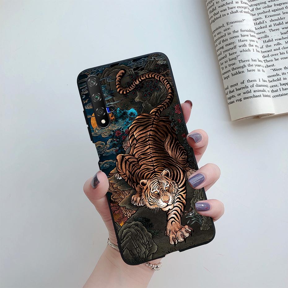 For Honor 20 Case For Honor 20 Pro YAL-AL10 Cover Cute Cat Cartoon Painted Phone Case For Honor20 20Pro YAL-L21 Soft Bumper Capa