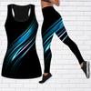 Crystal Ribbon Print Yoga Outfit for Women Fashion Workout Leggings Fitness Sports Casual Yoga Pants