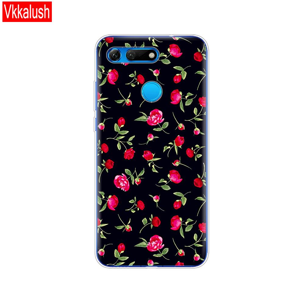 Силиконовый чехол для телефона для Huawei Honor View 20 V20, чехол из ТПУ, мягкий силиконовый чехол для Honor V20, чехол с милым животным узором