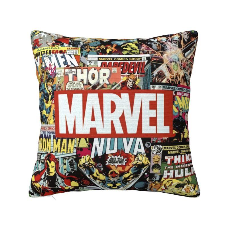 Наволочка на подушку с принтом Железного человека из фильма Marvel от Disney, 45x45 см, украшение для гостиной, роскошная подушка для стула, квадратная наволочка