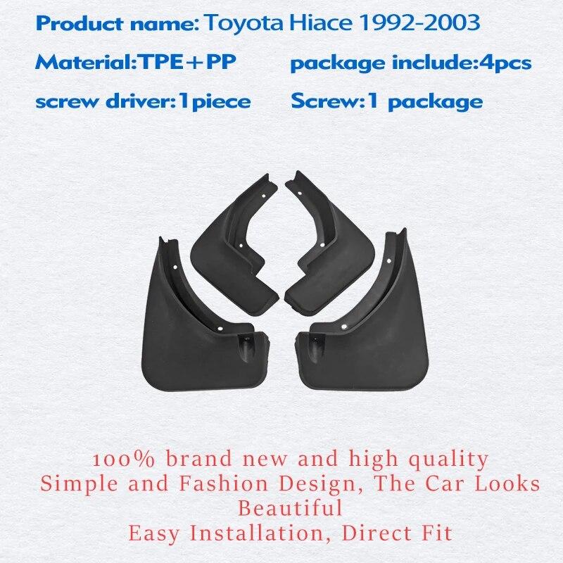 Для Toyota Hiace 1992-2003 брызговики на крыло, брызговик, брызговик, автомобильные аксессуары, авто стиль, передний и задний, 4 шт., брызговик