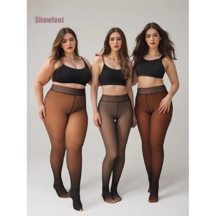 Колготки больших размеров, черные, прозрачные, на флисовой подкладке, прозрачные женские полупрозрачные теплые колготки