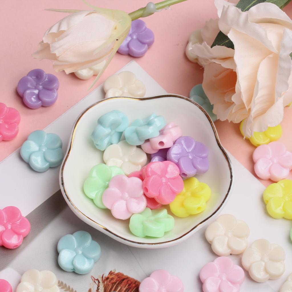 Творческий ручной работы красочный цветок морская звезда DIY DIY аксессуары ювелирные изделия бусины модные 50 шт. акриловые бусины DIY полые свободные бусины