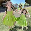 Girls Summer Sleeveless Long Dress Lightweight Sweet Princess Tank Dress