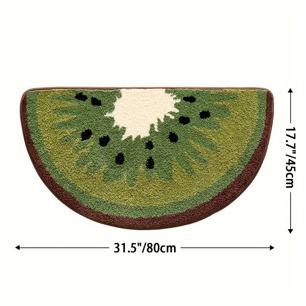 Ultra-Soft Fruit Pattern Bath Mat - Non-Slip, Absorbent & Machine Washable Rug for Shower, Bathtub, and Sink - Perfect Christmas Gift, Christmas Decor