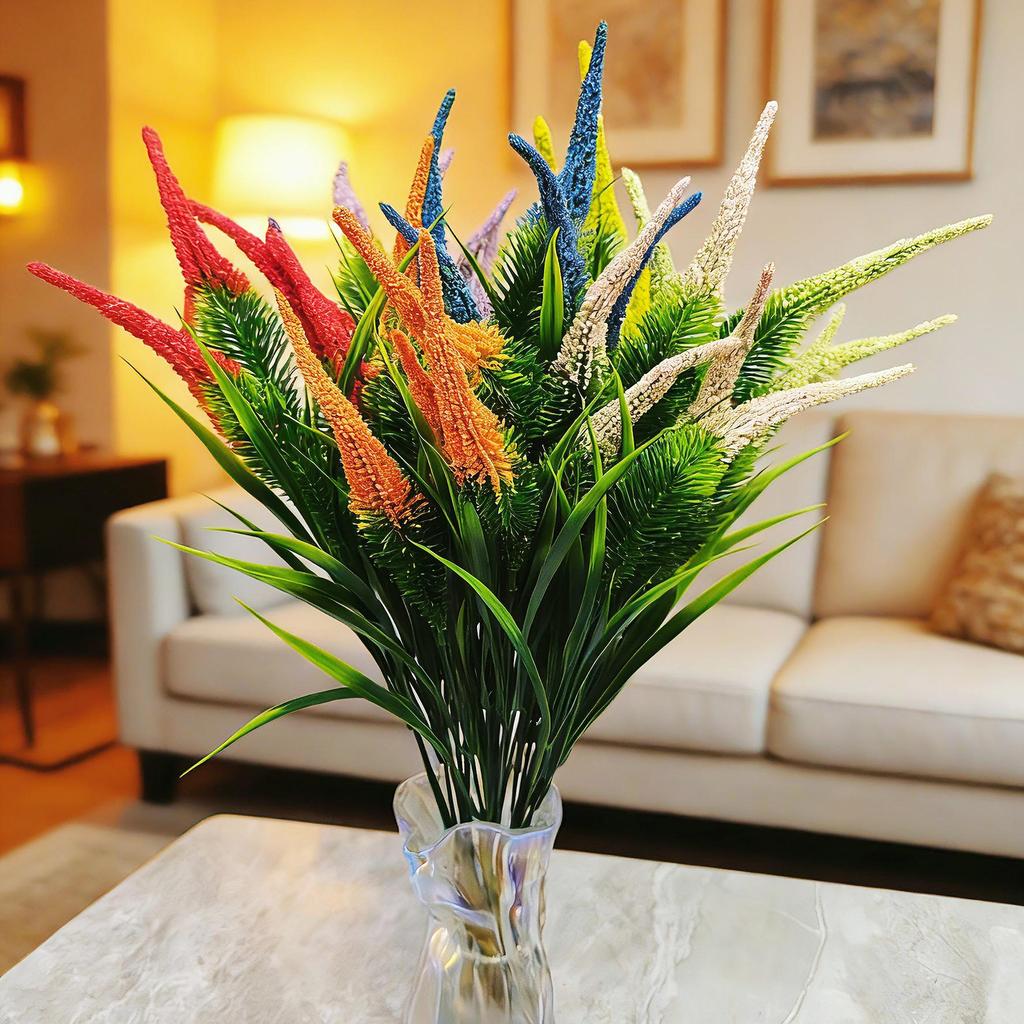 5-Head Foxtail Grass Artificial Flower for Home Decor & Outdoor Photography Props