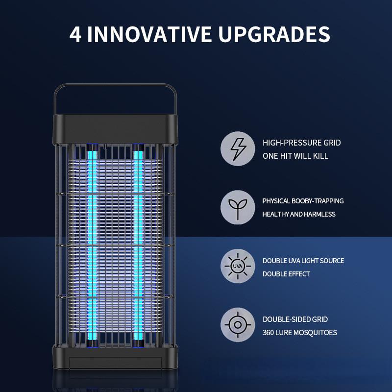 Бытовая электрическая ловушка для комаров Внутренний высоковольтный уничтожитель комаров Широкоугольная лампа-репеллент от комаров Новый 178*106*362мм