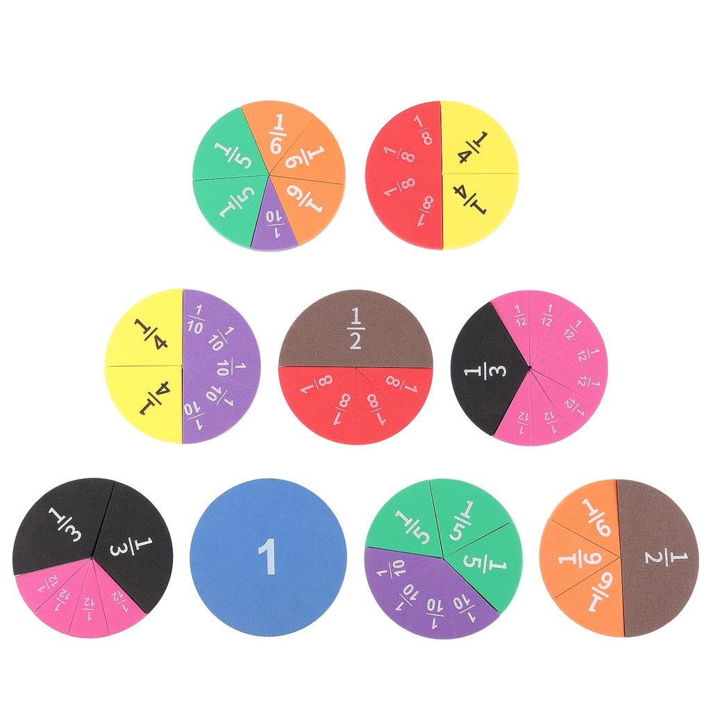 9-27 шт. ЕВА Математический обучающий инструмент Дроби Математика Учебные пособия для понимания Сложения Вычитания Демонстрационная модель
