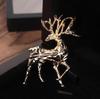 Exquisite and Cute Gold Christmas Deer Animal Men's Brooch Women's Clothing Versatile Accessories