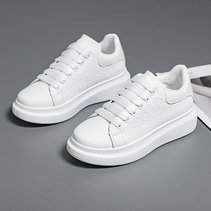 Little White Shoes Women's Spring New Student Casual Women's Shoes Versatile Sports Shoes Thick Baseplate Shoes
