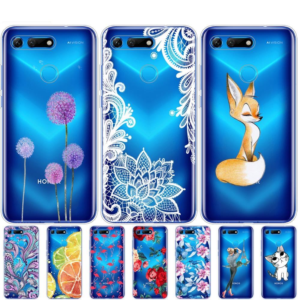 Чехол для Huawei Honor View 20 V20 Чехол TPU Funda Мягкий силиконовый чехол для Honor V20 Capa Cover Full 360 Защитная оболочка