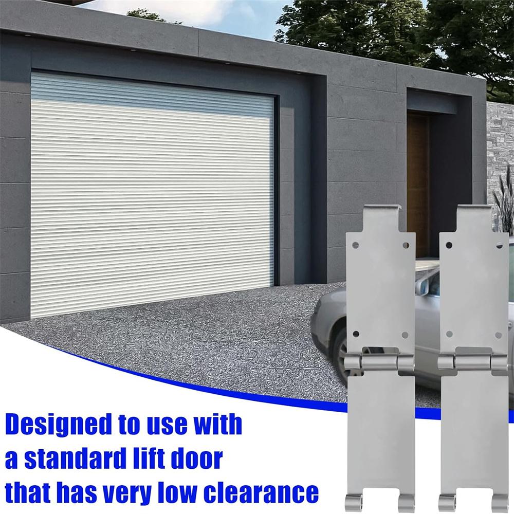 2Pcs Low Headroom Garage Door Top Brackets