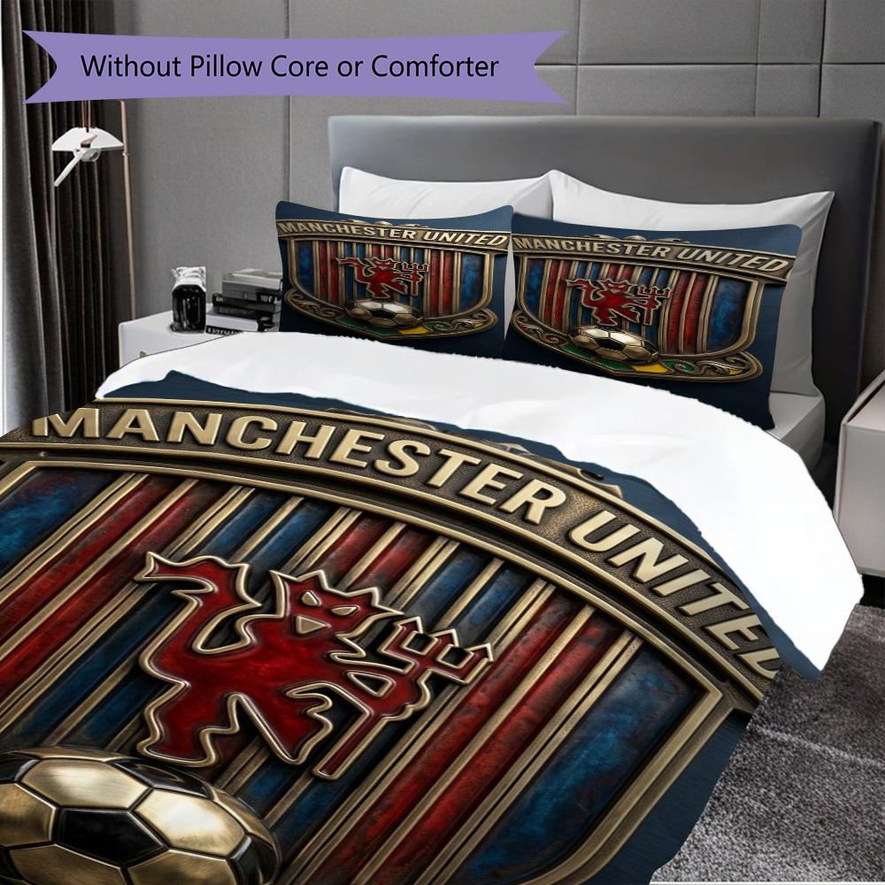 Glory Legacy Three-piece set (1 * duvet cover + 2 * pillowcase, without core) 2D Flat Soft and comfortable Duvet cover and pillowcase Bedding set