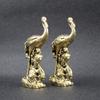 Brass Old Crane Ornament Creative Home Office Desktop Red-crowned Crane Crane Ornament Crafts Brass