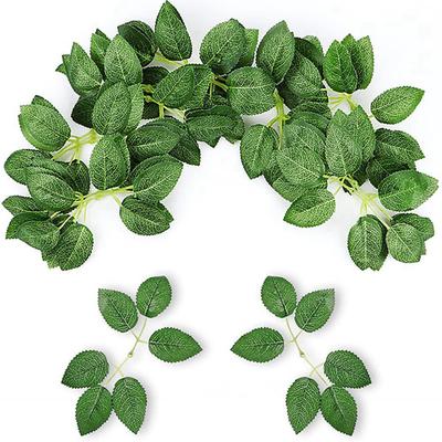 50 шт. Шелковые листья розы Рождественские украшения для дома Сделай сам Подарки Конфетная коробка Свадебные декоративные цветы Настенные венки Искусственные растения