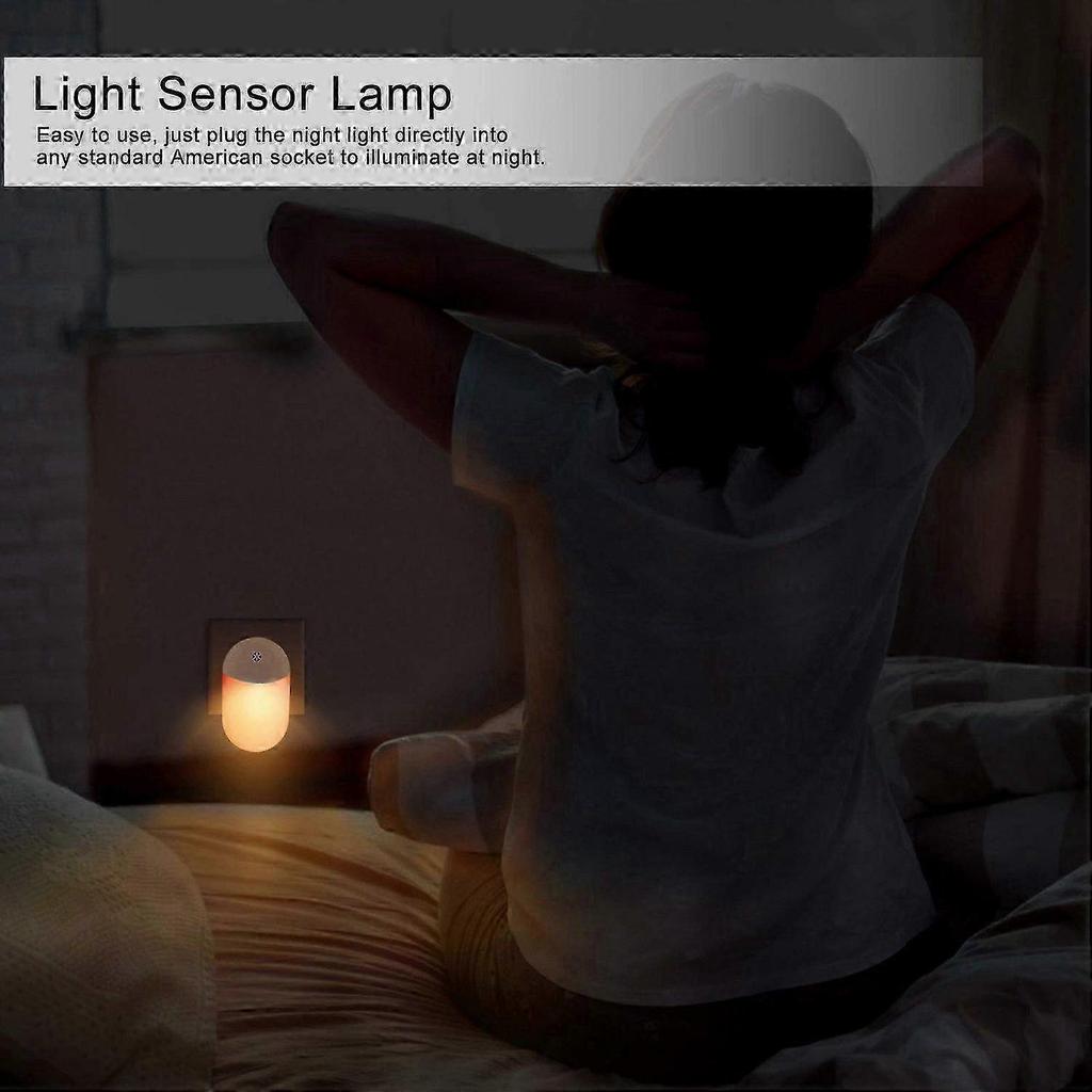Enhanced Warm White LED Wall Light with Light Sensor and Energy-Saving Design