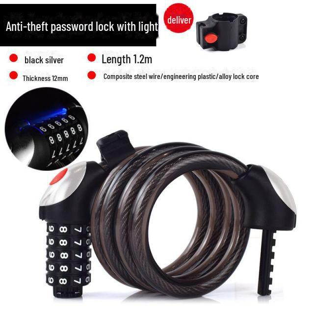 Велосипедный замок из сплава: Противоугонный парольный замок для электрических, горных и шоссейных велосипедов