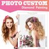 Photo Custom Full Square_RoundDiamonds Painting Personal Portrait Picture Of Rhinestones 5d Diy Diamond Embroidery Handmade Gift