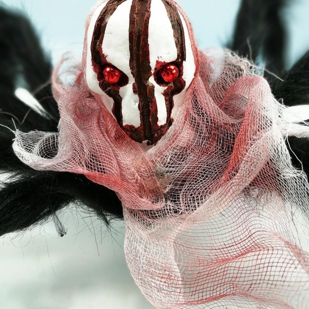 Realistic Cat Spider Outfit Skull Face Design Pet Spider Costume  for Prank Prop