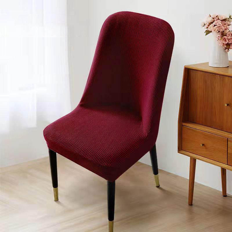 Nordic Style Universal Simple Modern Curved Chair Cover All-inclusive Elastic Thickened Semi-circular Household Dining Table and Chair Cover