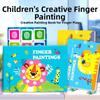 Creative Drawing Coloring Books Cartoon Animal Finger Painting Set Children Gift