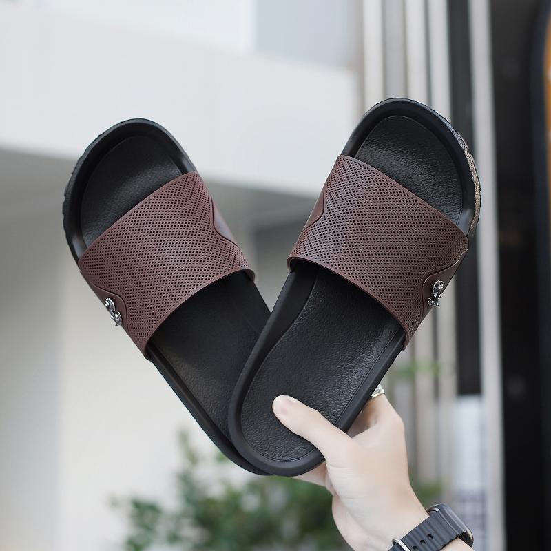 Летняя верхняя одежда, модные модные нескользящие тапочки с мягкой подошвой, мужские тапочки