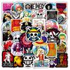 50 100 шт. Аниме Наклейки One Piece для Тетради Мотоцикла Скейтборда Ноутбука Чехла Мобильного Телефона Мультяшный Стикер Луффи Для Детей Игрушка