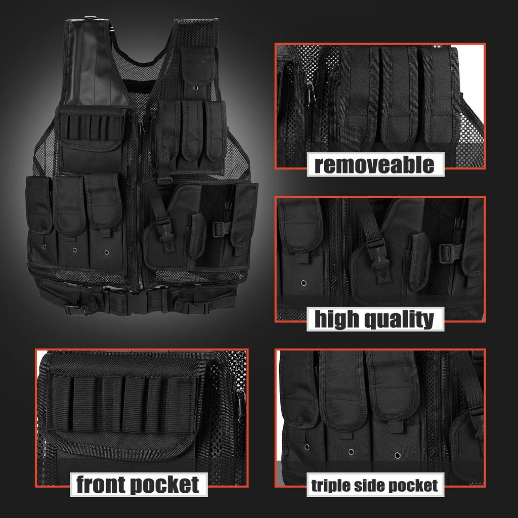 Многофункциональный дышащий жилет На открытом воздухе Быстрая разборка Защитный жилет CS для тренировок