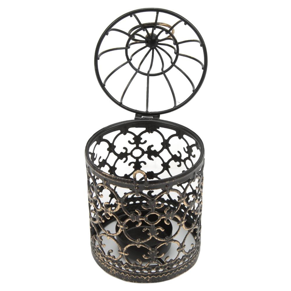 Metal Vintage Candle Holder Brush Gold Tealight Candle Holder Party Ambience