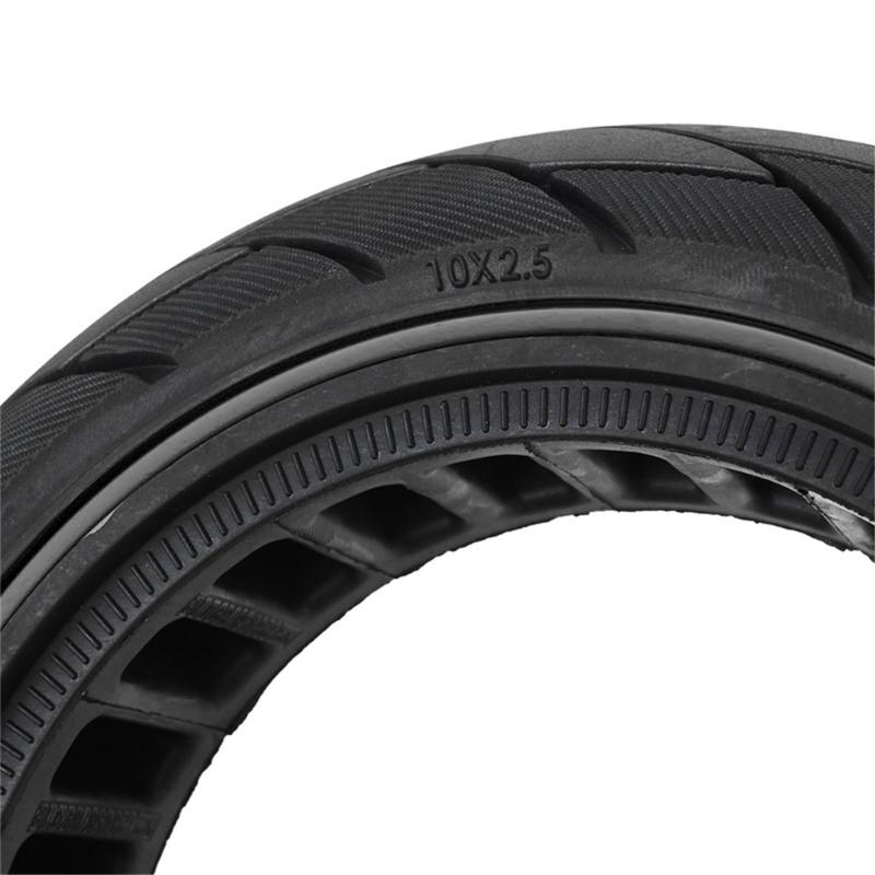 Electric Scooter ExplosionProof Hollow Tyre 10X2.5 Tubeless Tires Rubber Front Rear Wheel Tire Scooter Accessories