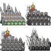Medieval Elf Rohan Soldiers Guard Army Lotr Action Figures Mini Bricks Doll Assemble Building Blocks MOC DIY Toys for Kid Gifts