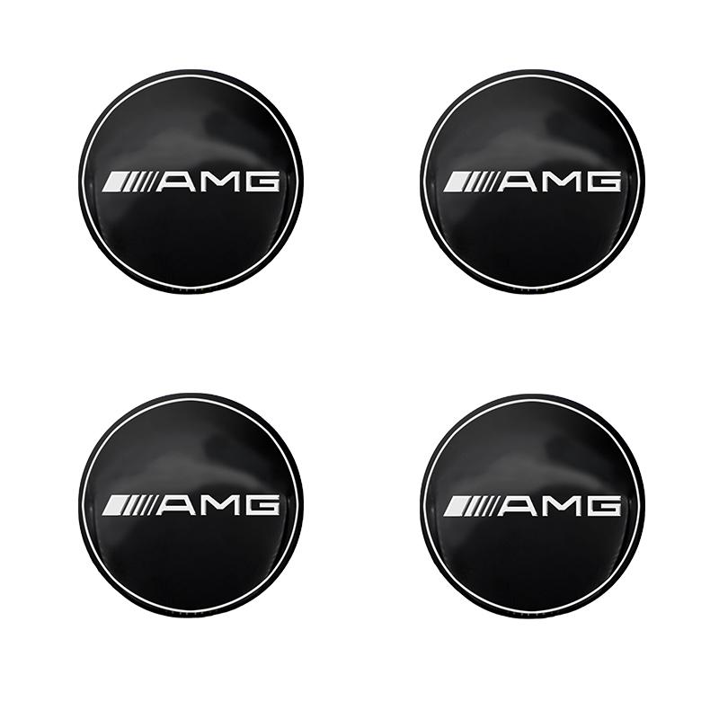 ABS4Pc Car Wheel Hub Center Cap Sticker Metal Emblem Sticker For Mercedes Benz W205 W177 W221 W220 W176 W212 W213 ML G63 E63 GT