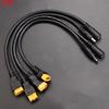 JCD 1pcs 10A Ultra-soft XT60 Plug Male Female Connector to DC 5525/DC5521 Power Cable for Fly Multirotor Field Repairs Apply