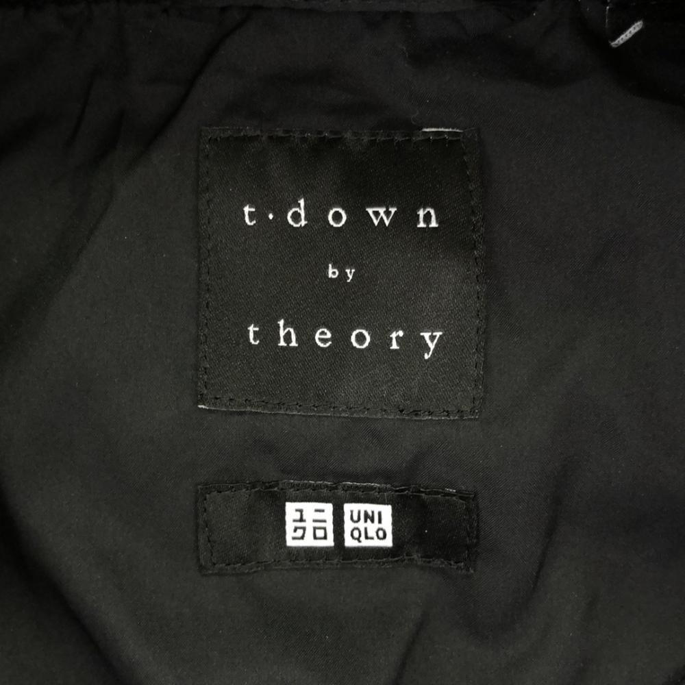Uniqlo Пуховик Theory Collaboration S Темно-синий x черный Переключающийся theory Женский Б/у