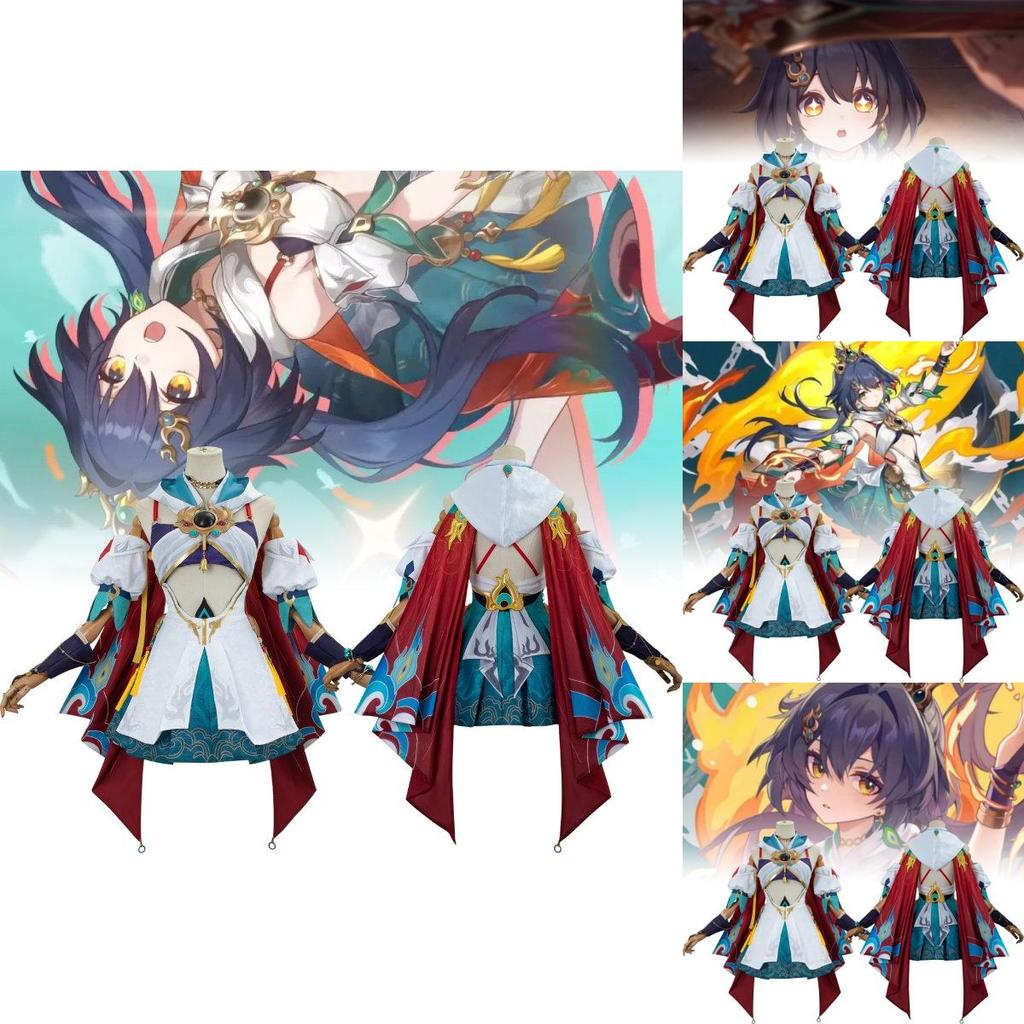 Модный костюм для косплея Яньлун Юйли из Honkai Star Rail, изготовленный из мягкого полиэстера