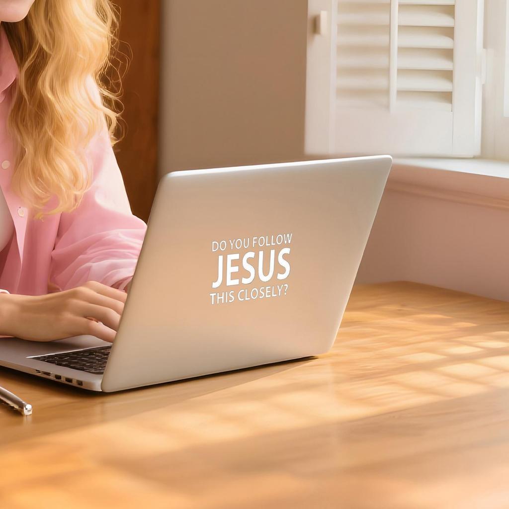 Car Window Decals Christian Bumper Automotive Decoration Do You Follow Jesus This Closely Sticker For Safe Driving Truck Wall