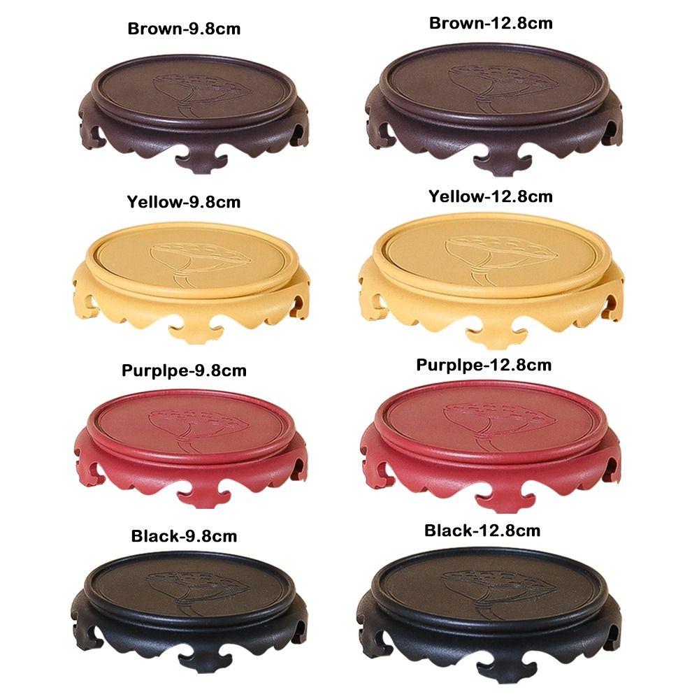 Однотонный поднос для цветочного горшка Круглая подставка для украшения аквариума Новая подставка для горшечного растения Дом