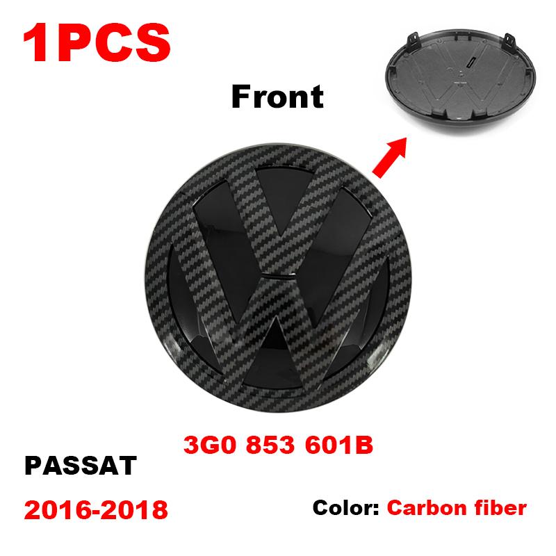 T25For Volkswagen VW Passat B8 2016 2017 2018 Logo Car Badge Hood Front Grille Rear Trunk Emblem Decoration Replacement Accessories