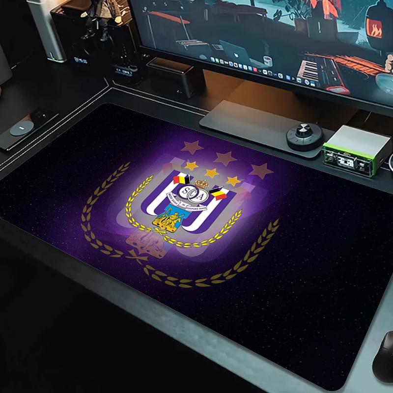 Rsc Anderlecht Mouse Pad Large Gaming Table Cushion Nonslip Laptop Tablet Big Mousepad Xxl Mat Mini Pc Playmat With Lock Edge