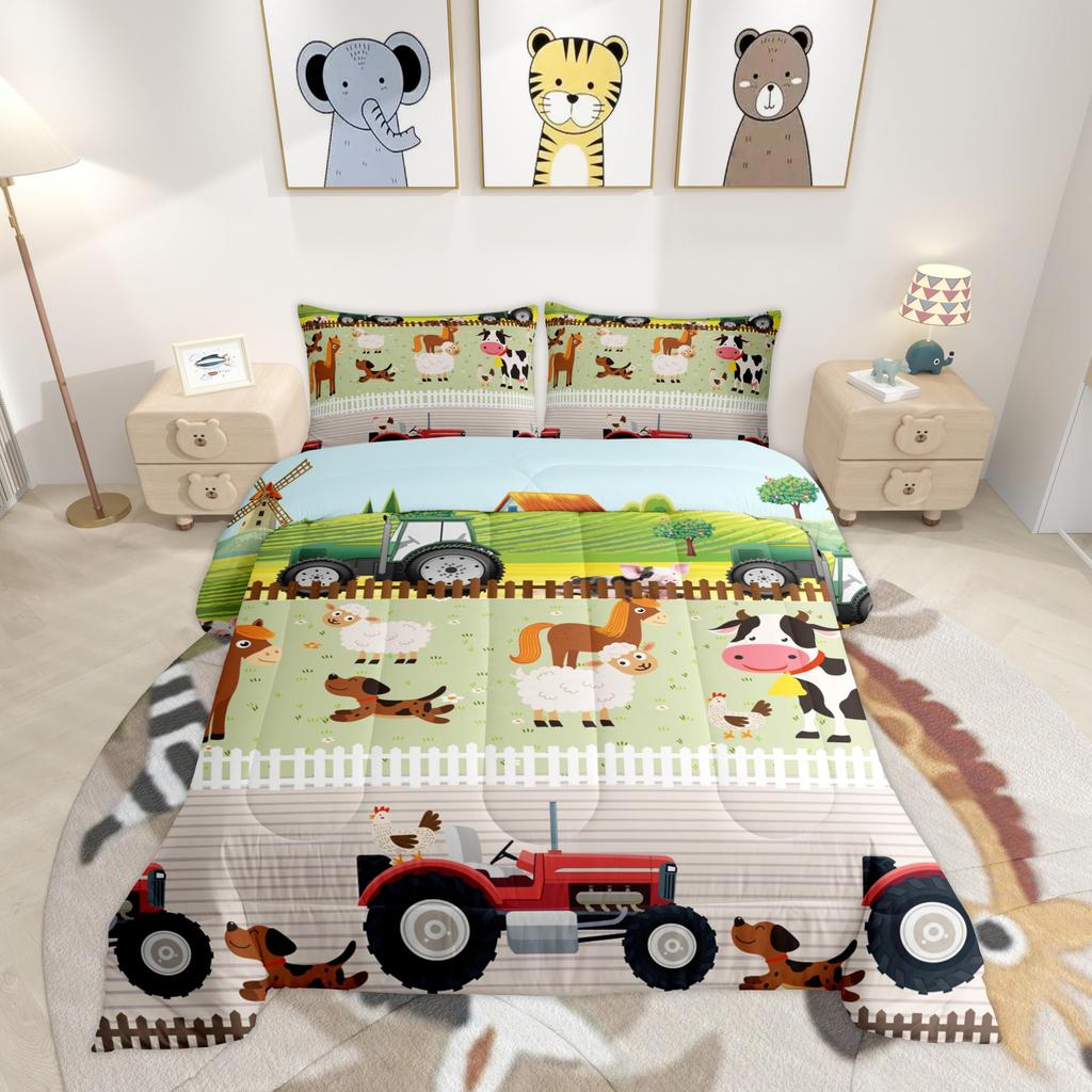 Feelyou Eiffel Tower Comforter Set Chic Paris Bedding Set Romantic Theme Comforter for Boys Girls Children Teens Black Pink Bedroom Decor Mo