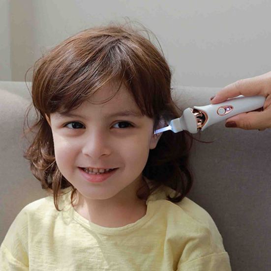 LED Ear Cleaner Kit Electric Ear Wax Remover with 5 Soft Tips Rechargeable Waterproof Safe Ear Cleaning Tool