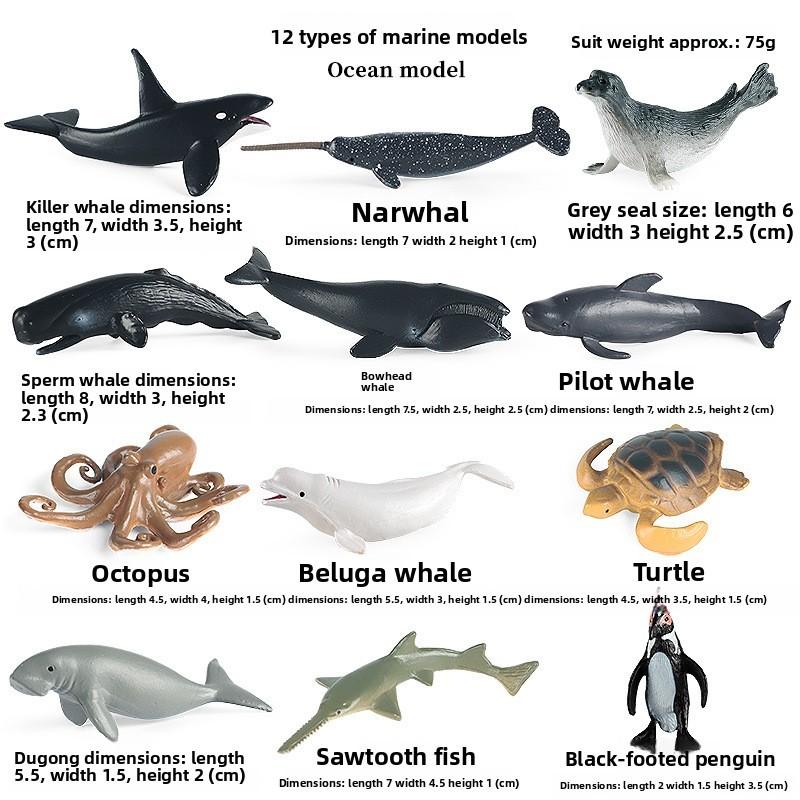 Miniature Wild Animal Figurines Collection With Static Plastic Figures For Home Display And Gift