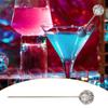 4Pcs 304 Stainless Steel Fruit Stick Shell Pearl Design Wine Needle Cocktail Pick  Bar