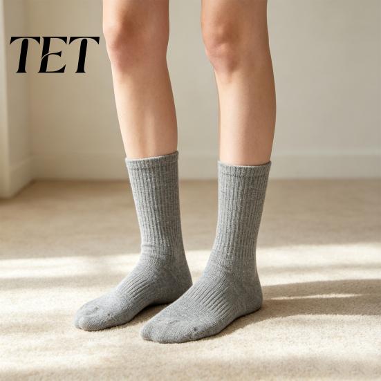 Versatile Casual Socks for Winter Cotton Socks, Breathable Solid Color Athletic Soft Sweat-Absorbent Comfortable Footwear Daily Commuting Sports