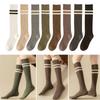 Knitted Cotton Socks Solid Color Stockings New Fashion Women Socks