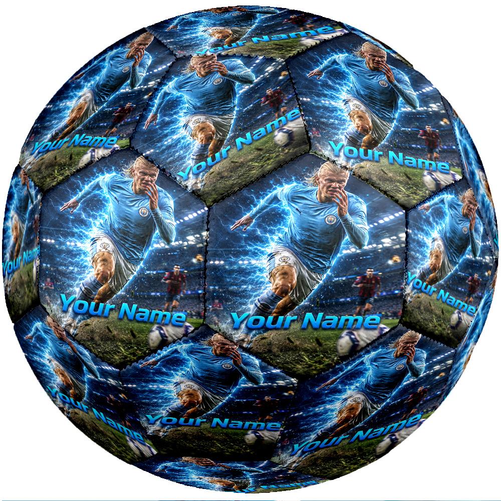 Erling Haaland Fashion Size 5 Football Wearproof Non‑Slip Soccer Ball For Sports Training Entertainment Use