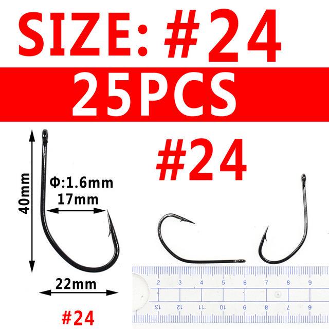 Стальные крючки для рыбалки, 50 шт
