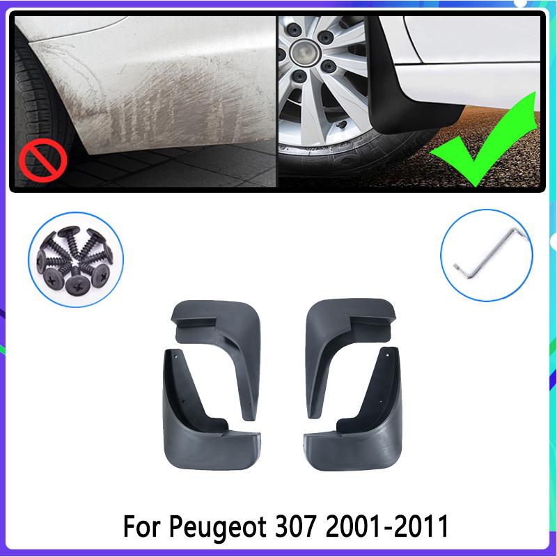 4 шт. автомобильные брызговики для Peugeot 307 307sw 2001 ~ 2011 2003 2005 2006 2008 брызговики брызговики на крыло авто