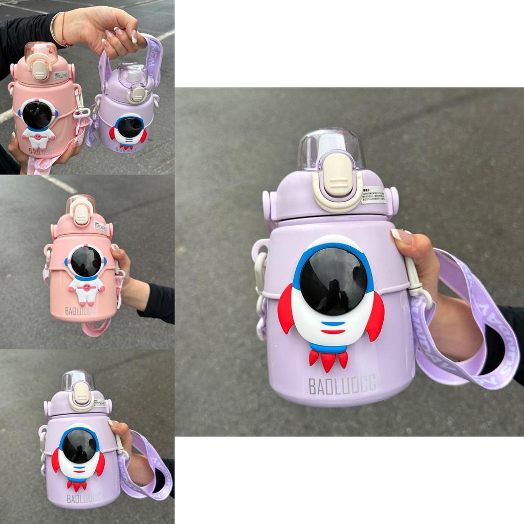 Hseen 2023 Новая детская термокружка Милая мультяшная кружка-поильник из нержавеющей стали объемом 850 мл